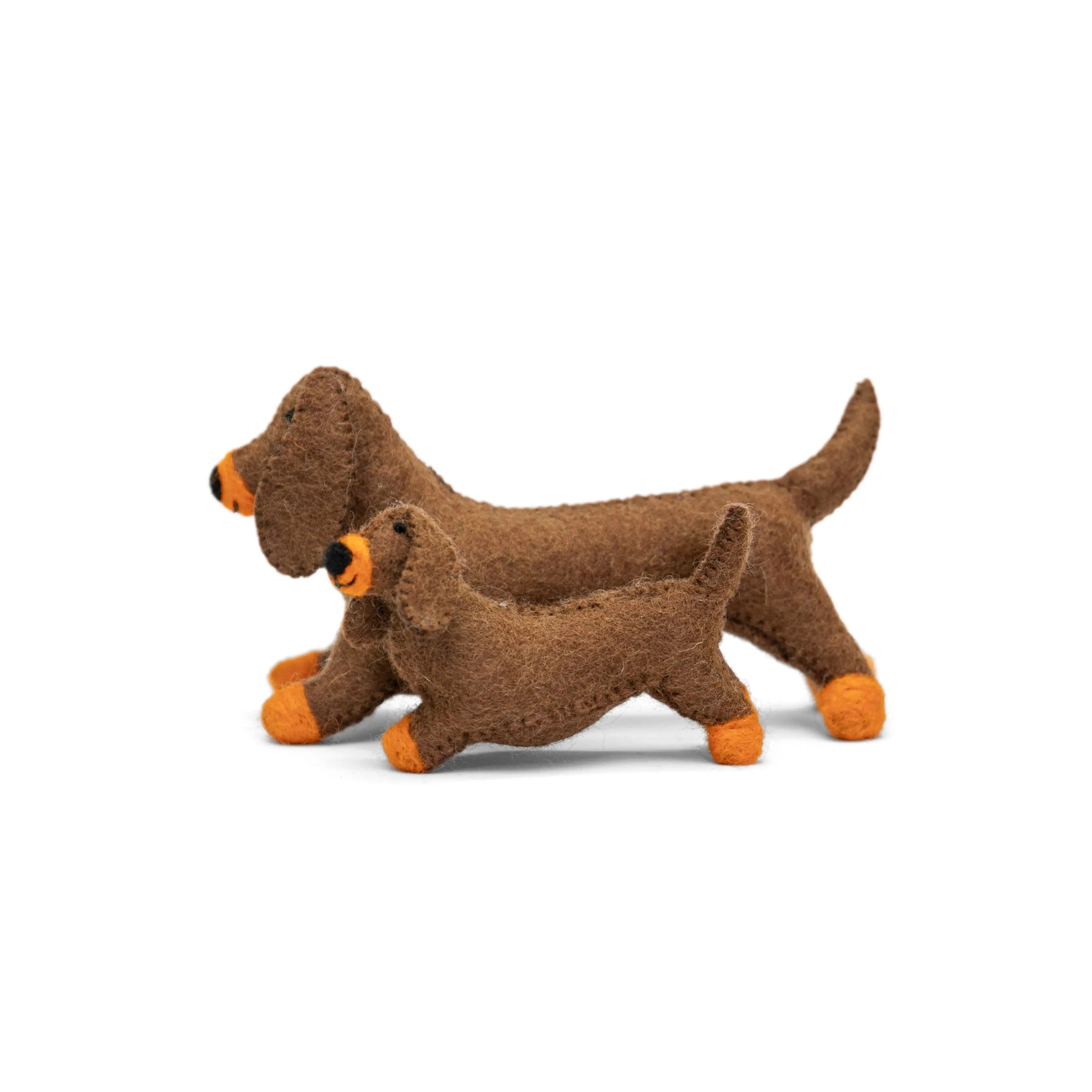 Unleashing Creativity: Adorable Brown Dachshund Felt Toys - Ideal Gifts for Children - Best HimalayaBest Himalaya