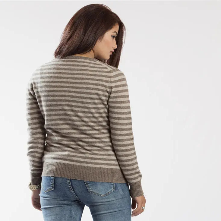 Warm Knitted Full Sleeved Pure Pashmina Cardigan - Best Himalaya