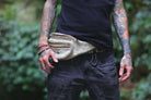 White Color Organic Hemp Waist Pouch Best Himalaya