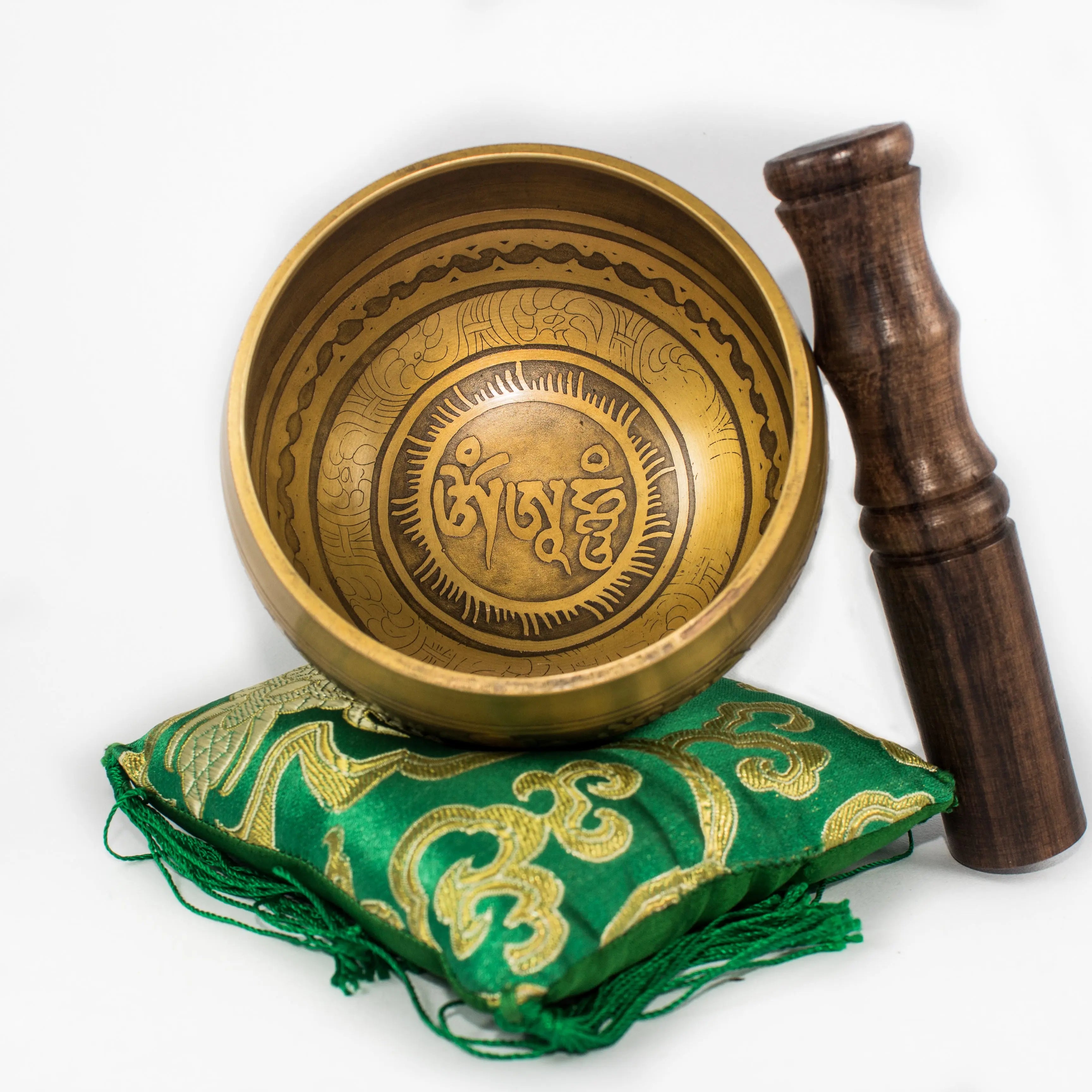 Yoga Chakra Singing Bowl Tibetan Buddhist Brass Medtation ~Healing ~Hammered - Best Himalaya