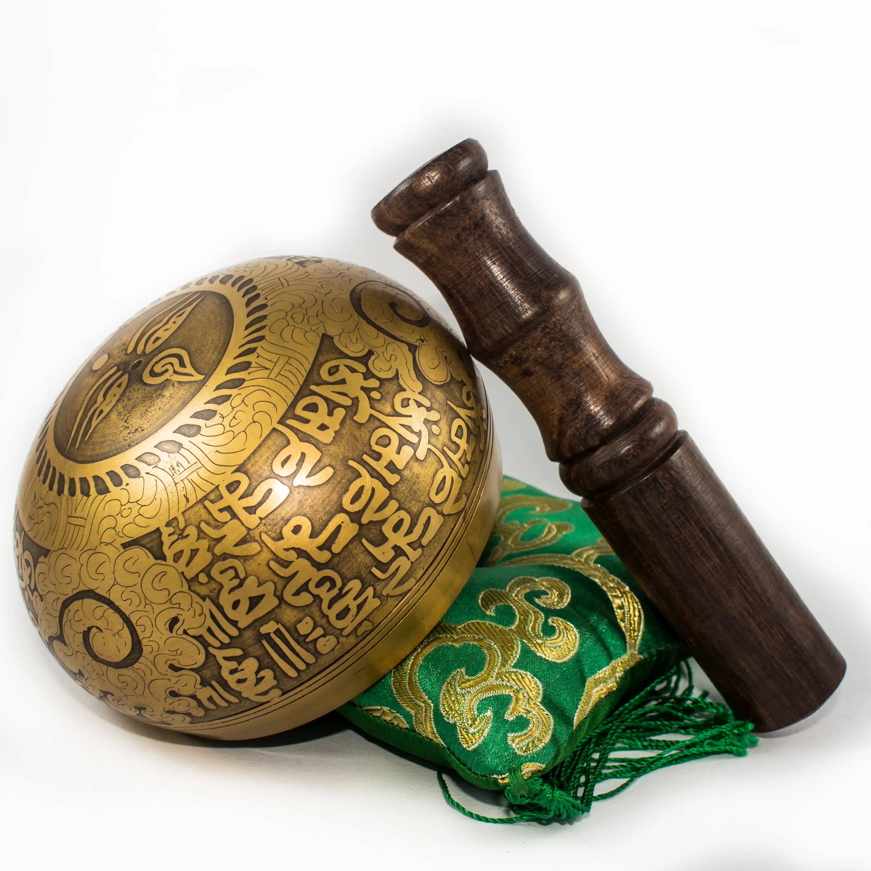 Yoga Chakra Singing Bowl Tibetan Buddhist Brass Medtation ~Healing ~Hammered - Best Himalaya