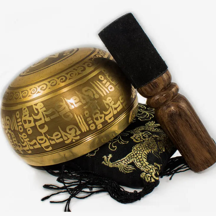 Yoga Meditation Singing Bowl Set with Mallet and Cushion - Best HimalayaBest Himalaya