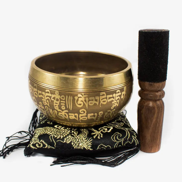 Yoga Meditation Singing Bowl Set with Mallet and Cushion - Best HimalayaBest Himalaya