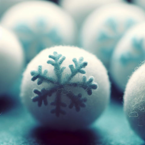 Christmas Decor Felt snowflake Balls