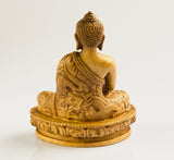 Small meditation buddha resin statue