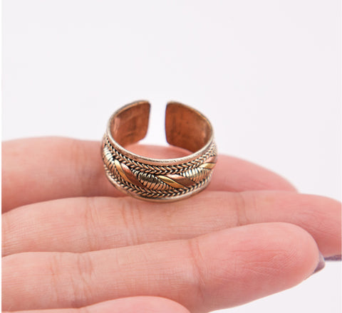 Antique Style 3 Metal Midi Finger Ring Knuckles