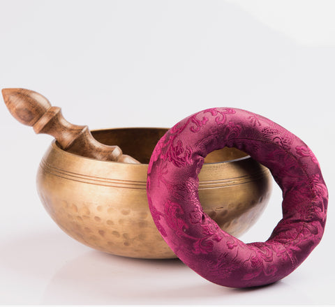 Hand Hammered Tibetan Singing Bowl for Meditation & Chakra Healing - Handmade in Nepal