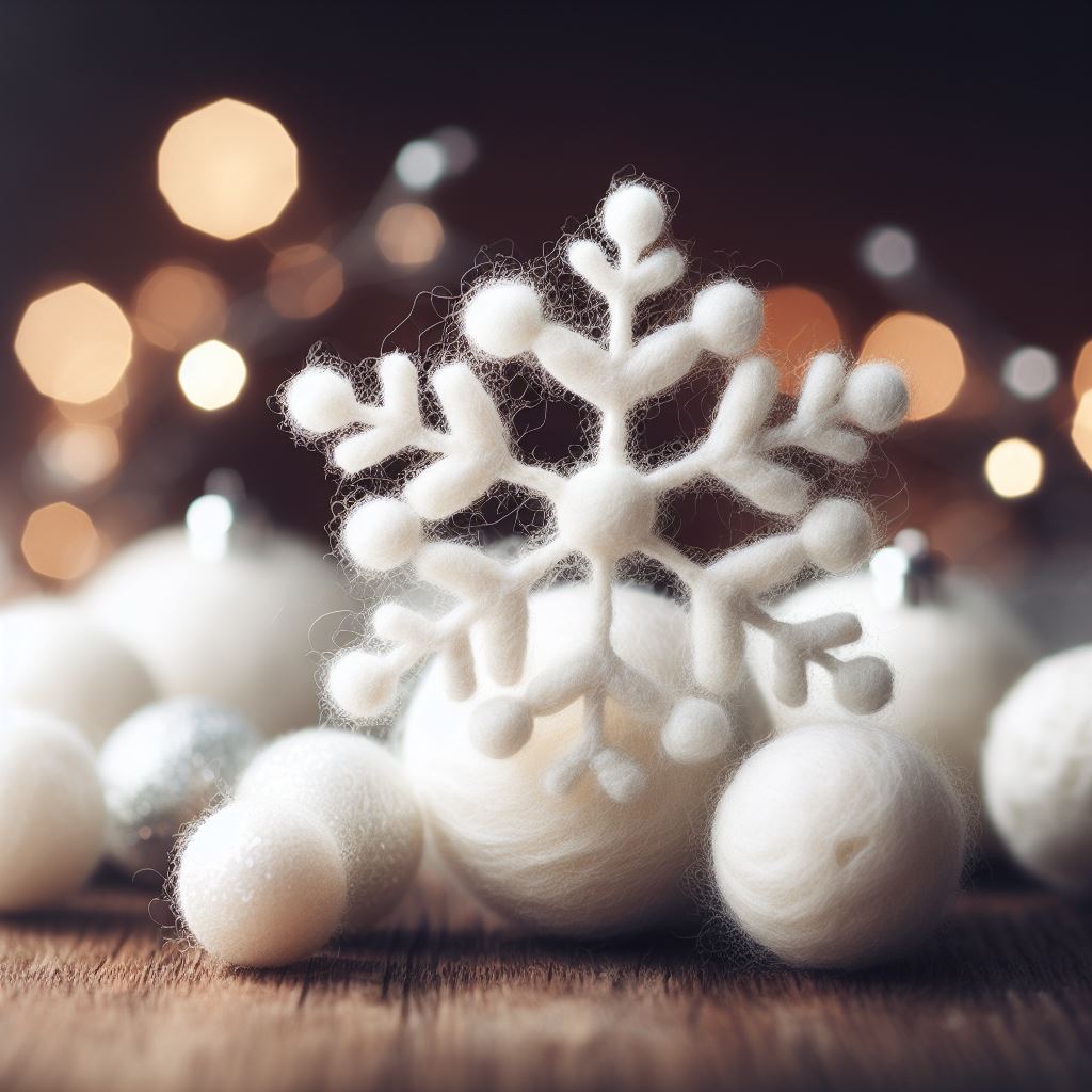 Felt Snow Ball Flake: Perfect Decoration Item for Christmas Tree Benefits, Laundry, Decoration and Many More
