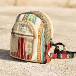 hemp mini backpack Dime Bags Naturals So go ahead Hemp Backpack - Mini All