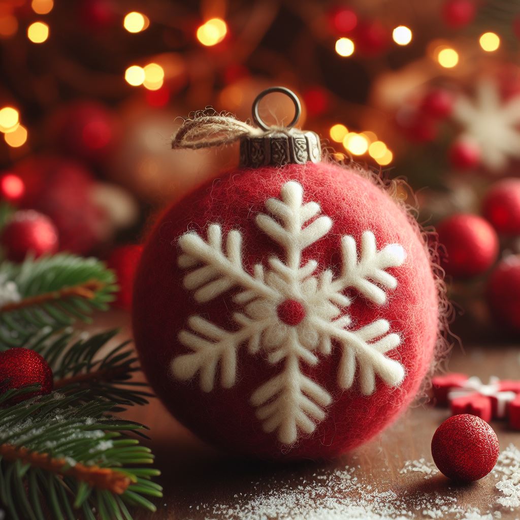 Red Snow Flake Ball Christmas Tree Decoration: Adding Elegance and Charm to Your Festive Season