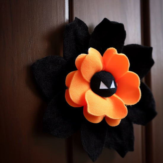 Felt Flowers for Halloween Decoration: Craft Your Spooky Elegance