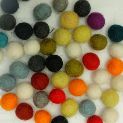 Felt Balls Weight and Sizes