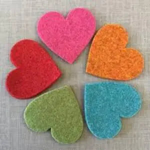 Felt Hearts - Best Himalaya