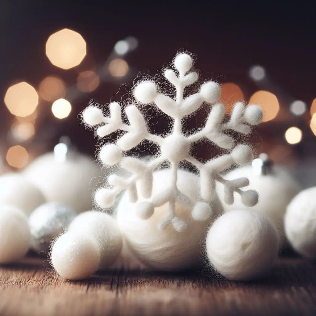 Felt Snow Ball Flake: Perfect Decoration Item for Christmas Tree Benefits, Laundry, Decoration and Many More - Best Himalaya