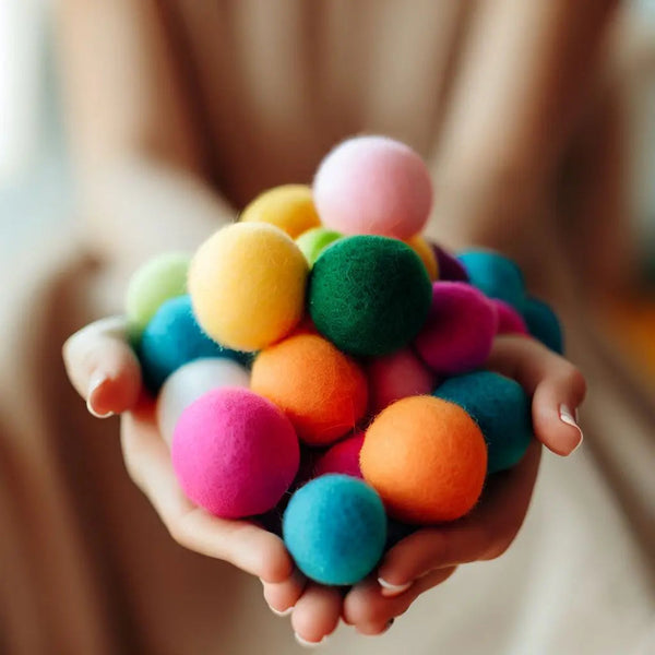 Organic Felt Balls from Nepal: Embrace Sustainable Artistry