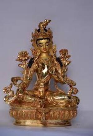 Green Tara Statue  