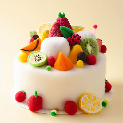 Whimsical Fruit Cake: A Sweet and Artistic Product