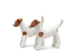 "Discover Joy with our Jack Russell Terrier Dog Felt Toy - Handcrafted Cuteness - Retail"