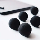 2.5 cm Felt Balls 100% Wool - Black Best Himalaya