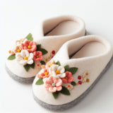 Felt Slippers Made From Natural Insulating Wool Winter Foot Wear