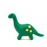 Educational Play with  Felt Stegosaurus