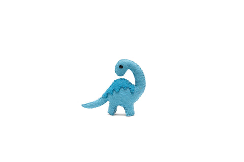 Vibrant Blue Dinosaur Felt Toy