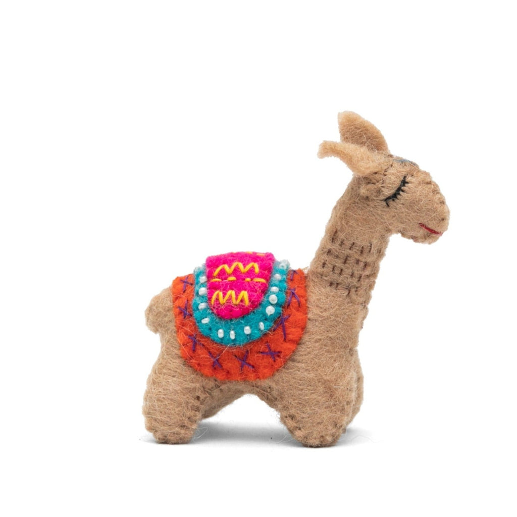 Experience Joyful Playtime with the Llama Felt Toy