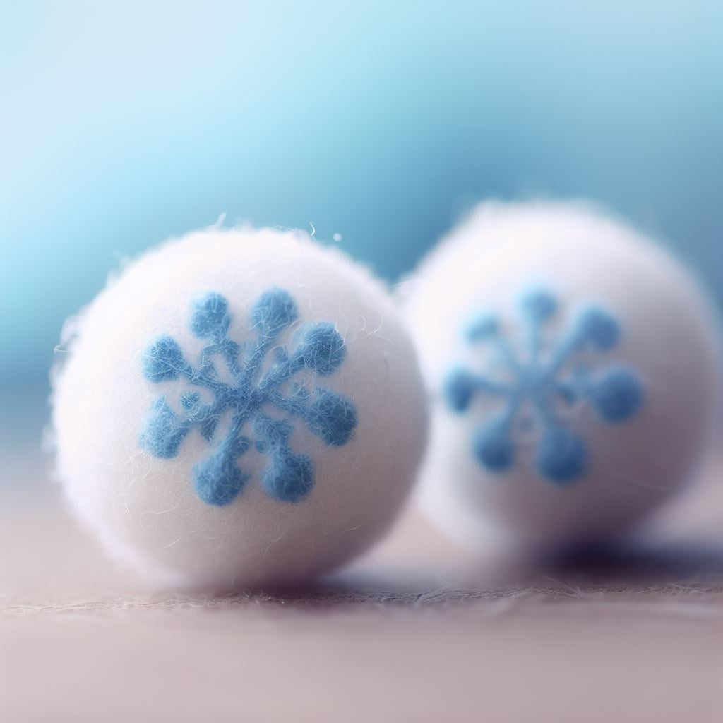 Christmas Decor Felt Snowflake Balls