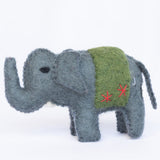Handcrafted elephant toys made from sustainable felt material Crafted using premium-quality 100% New Zealand wool felt