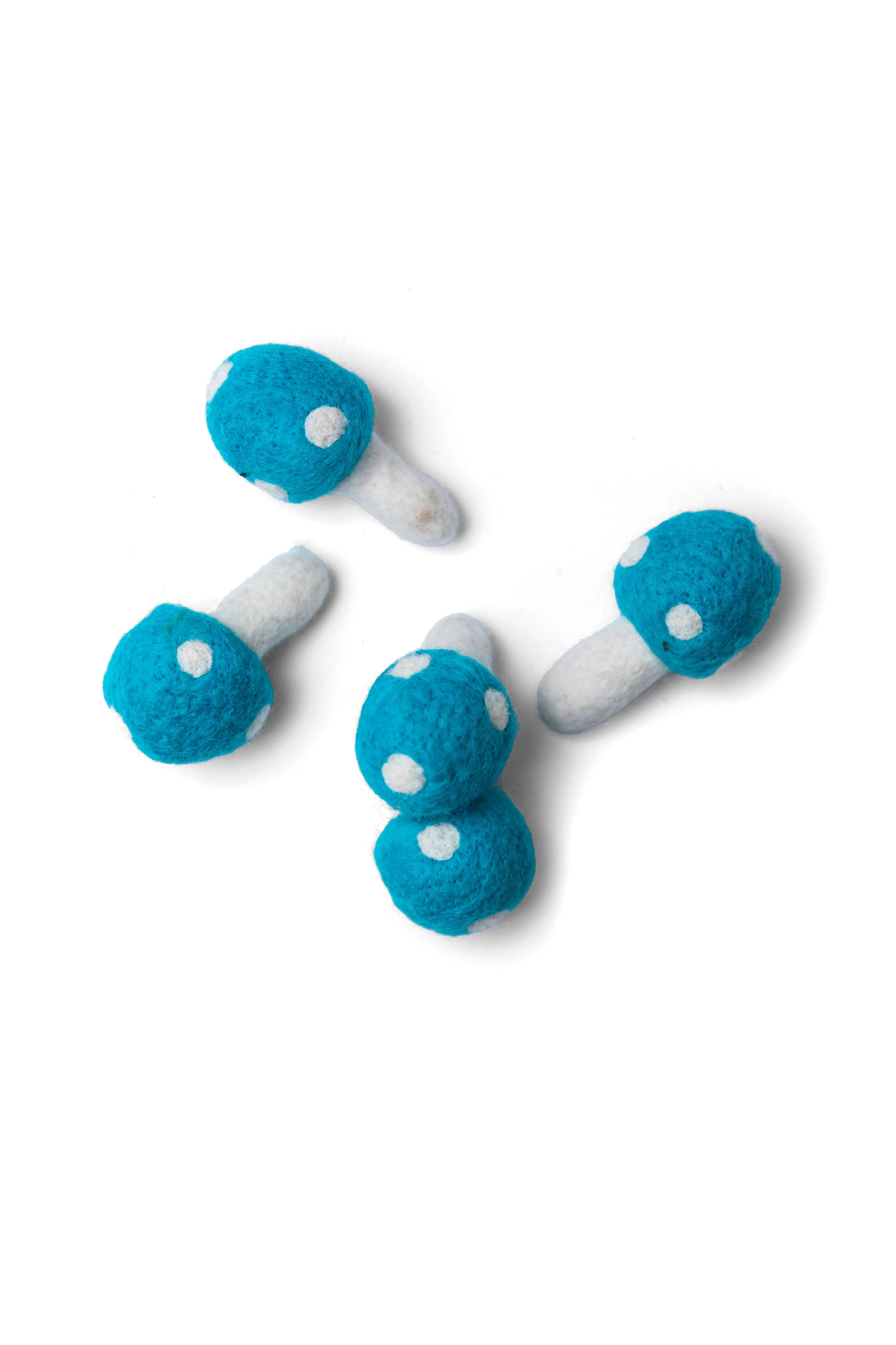 Add a Touch of Nature to Your Home with 5 cm Organic Felt Mushrooms Blue - Best HimalayaBest Himalaya