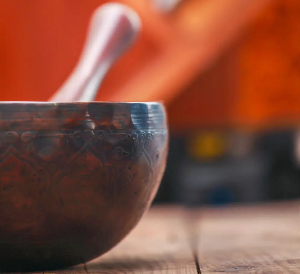 Ancient Smoky Colored Crown Chakra Healing Yoga Bowl - Best HimalayaBest Himalaya