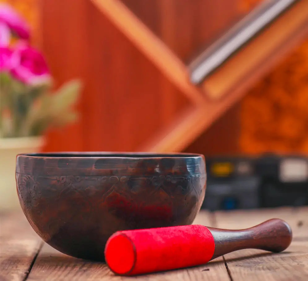 Ancient Smoky Colored Crown Chakra Healing Yoga Bowl - Best HimalayaBest Himalaya