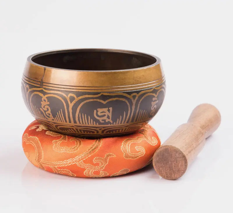 Antique Tibetan Handmade Spiritual Brass Singing Bowl Set - Best HimalayaBest Himalaya