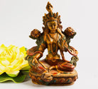 Antique green tara statue resin - Best HimalayaBest Himalaya