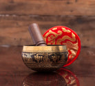 Black Color Chakra Singing Bowl With Tibetan & Buddhist Art - Best HimalayaBest Himalaya