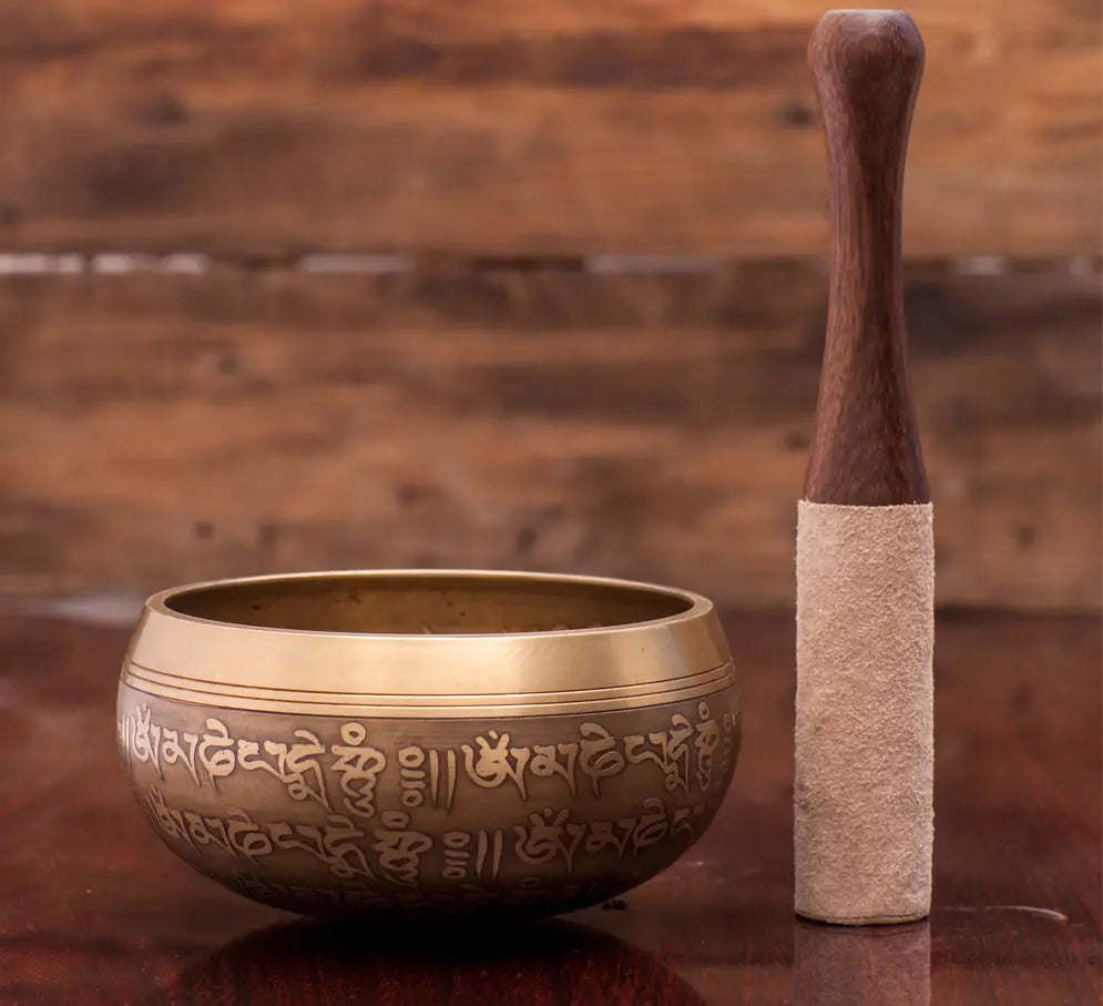 Brown Chakra Tibetan Singing Bowl With Soothing Sound - Best Himalaya