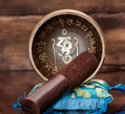 Buddha Mantra Carved Singing Bowl Mallet & Pillow Set - Best HimalayaBest Himalaya