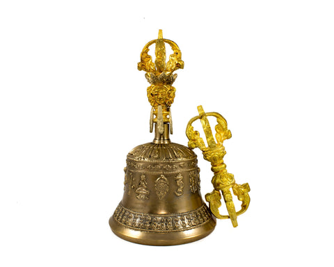 Buddha craft Tibetan handmade bell and dorje set