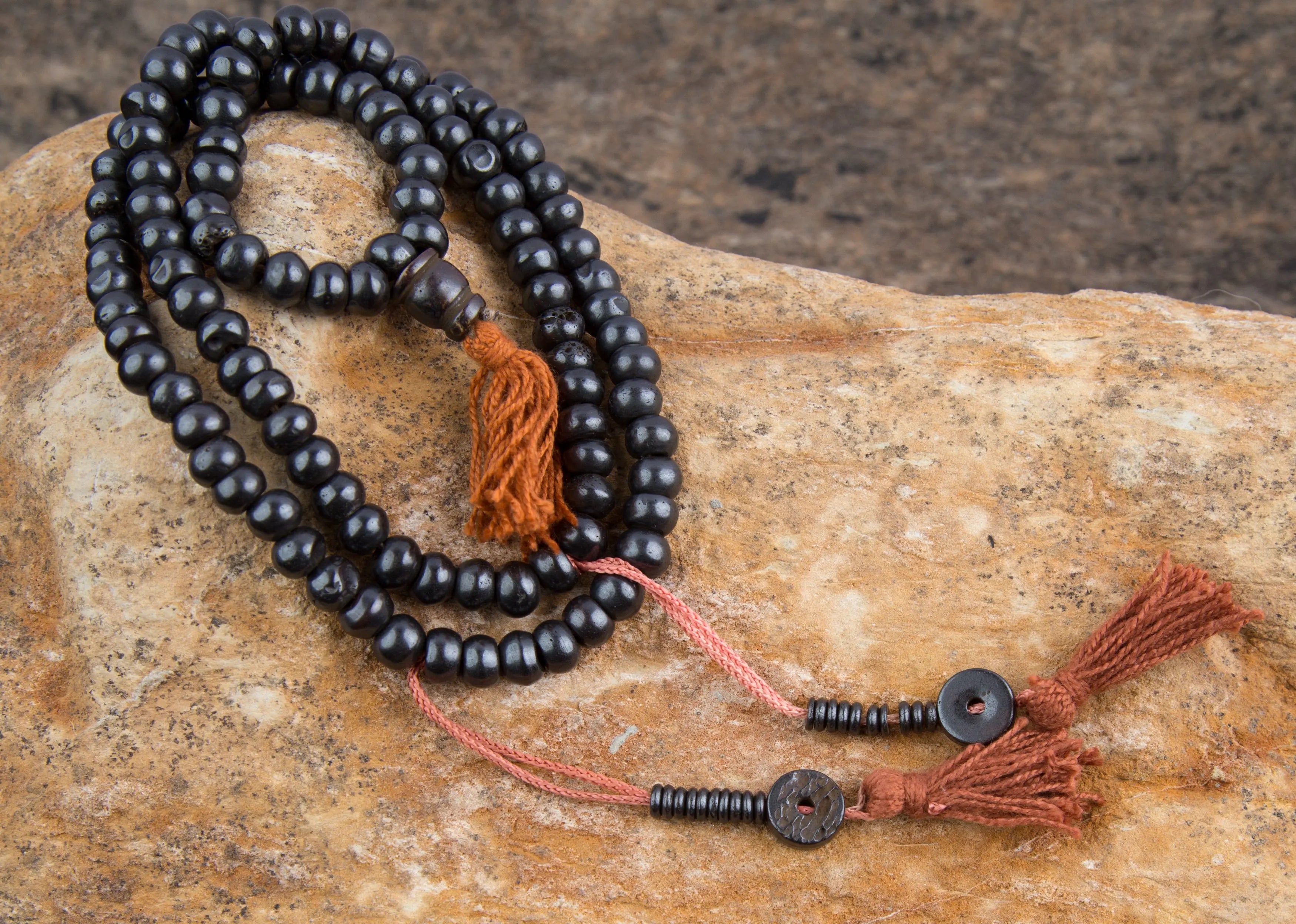 Buddhist Bone Prayer Mala Beads - Best Himalaya