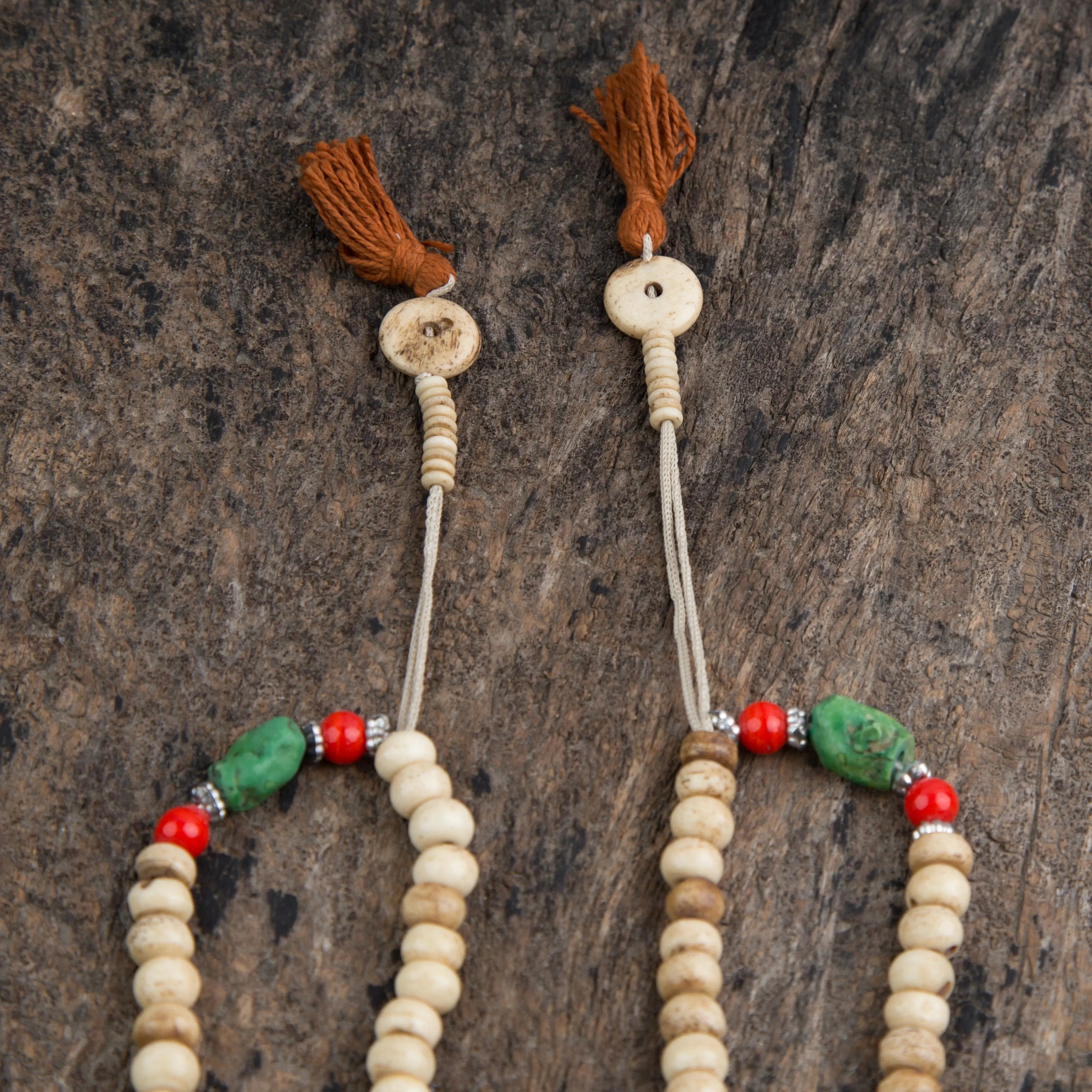 Buy 1 Get 1 for free Antique Tibetan Bone Prayer Mala Beads - Best HimalayaBest Himalaya