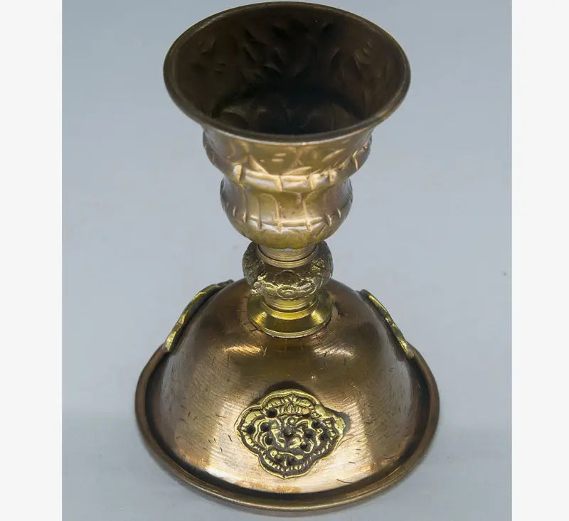 Copper tibetan symbolled incense burner - Best HimalayaBest Himalaya