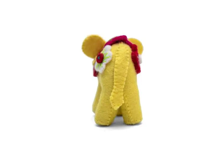 Discover Joy: Felt Elephant Toys yellow  for Imaginative Play Best Himalaya