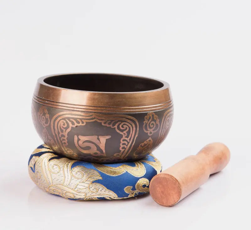 Discover the Melodic Bliss: Om Mani Brass Metal Singing Bowl - Best HimalayaBest Himalaya