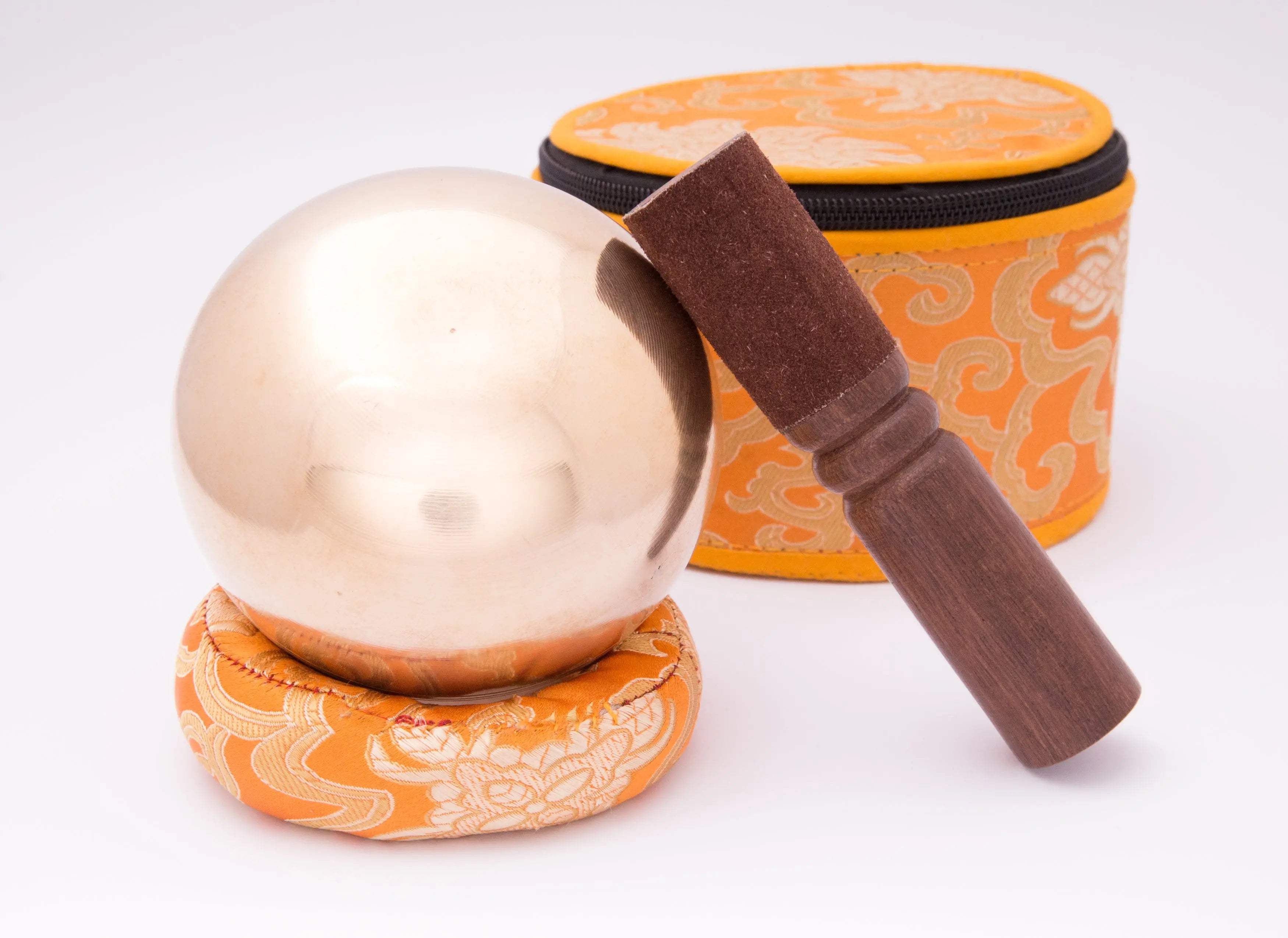 Elevate Your Space with Complete Singing Bowl Set in a Vibrant Yellow Box, Including Ring Cushion for Enhanced Resonance - Best HimalayaBest Himalaya