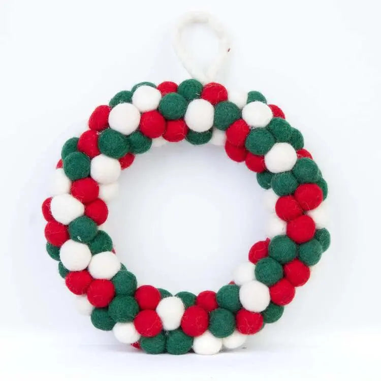 Felt Ball Wreath: Elevate Your Decor with Whimsical Charm Best Himalaya