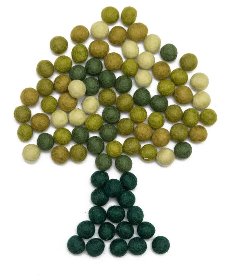 Felt Balls  Garland Pattern creation Best Himalaya