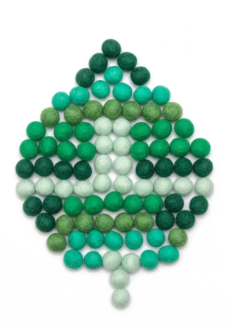 Felt Balls  Garland Pattern creation Best Himalaya