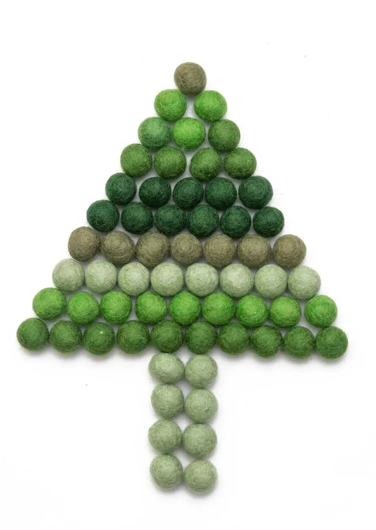 Felt Balls  Garland Pattern creation Best Himalaya