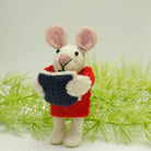 Felt Mouse  Toy - Handmade Soft Animal for Kids - Playtime Companion - Best Himalaya