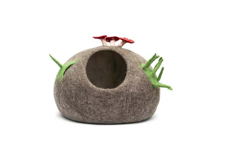 Felt Mushroom Cozy Cat House Best Himalaya